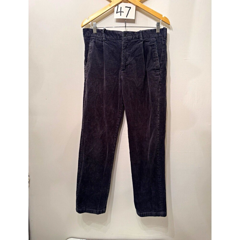 H&M Regular Fit Corduroy Pants Mens 31 Gray Straight Leg Stretch Pockets